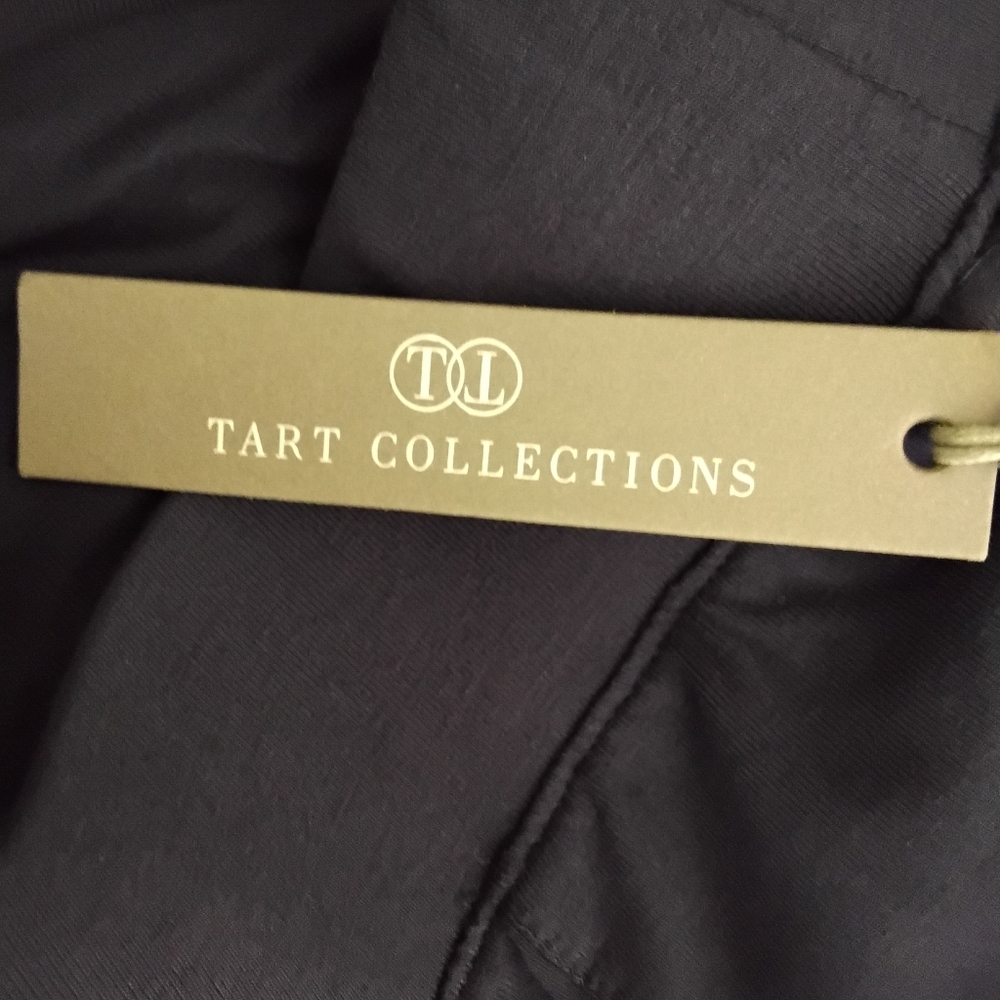 Tart Women's S Navy Stretchy Slinky Wide Leg Pull-on High Rise Pant New With Tag - Picture 5 of 5